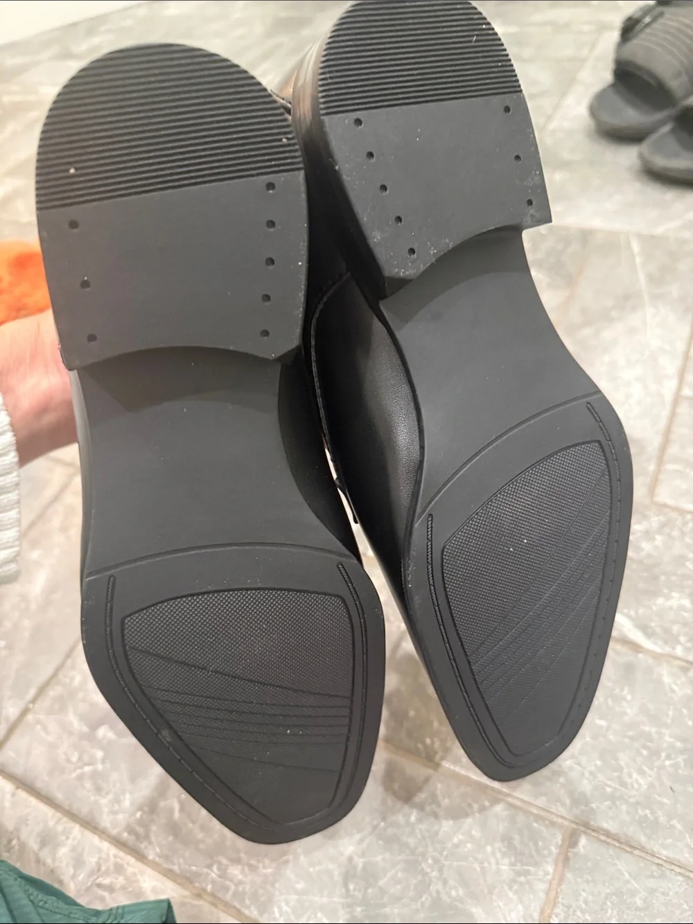 New! Alfani Black Leather Lace-Up Oxfords